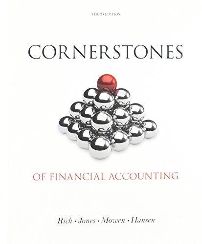 9781285423678: Cornerstones of Financial Accounting (Book Only)