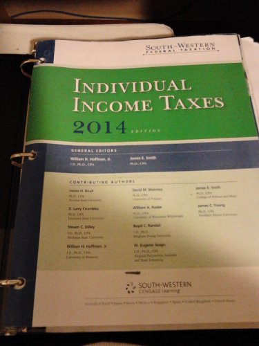 Imagen de archivo de South-Western Federal Taxation 2014: Individual Income Taxes, Professional Edition (with H&R Block @ Home CD-ROM) a la venta por Phatpocket Limited