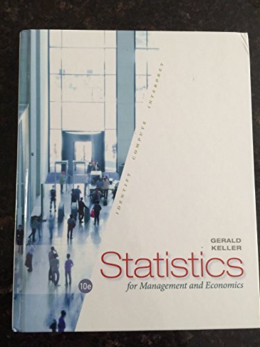 Beispielbild fr Statistics for Management and Economics zum Verkauf von BooksRun