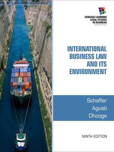9781285427041: International Business Law and Its Environment