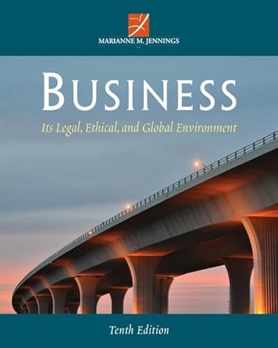 Beispielbild fr Business: Its Legal, Ethical, and Global Environment zum Verkauf von SecondSale