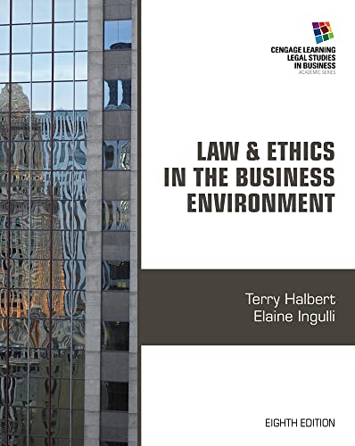 Beispielbild fr Law and Ethics in the Business Environment (Cengage Learning Legal Studies in Business) zum Verkauf von BooksRun