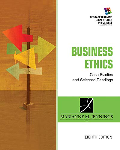 Beispielbild fr Business Ethics: Case Studies and Selected Readings (South-western Legal Studies in Business Academic Series) zum Verkauf von BooksRun