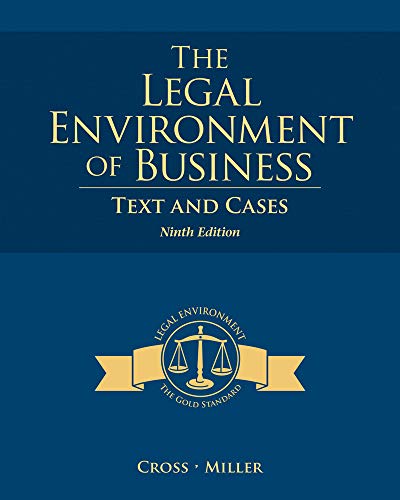 Imagen de archivo de The Legal Environment of Business: Text and Cases a la venta por Goodwill of Colorado