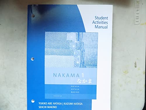 Imagen de archivo de SAM for Hatasa/Hatasa/Makino's Nakama 1: Japanese Communication Culture Context, 3rd a la venta por SecondSale