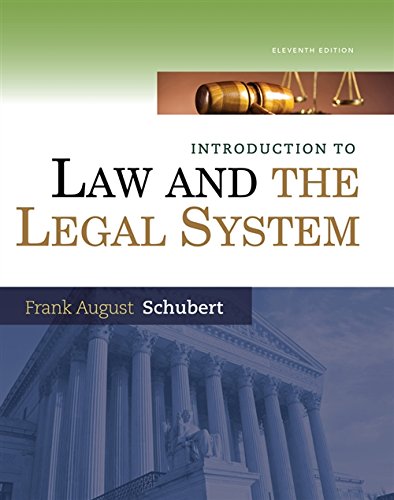 Beispielbild fr Introduction to Law and the Legal System zum Verkauf von BooksRun