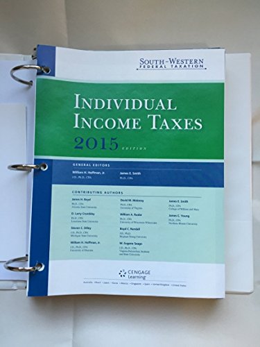 Beispielbild fr South-Western Federal Taxation 2015: Individual Income Taxes (with H&R BlockT CD-ROM & RIA Checkpoint 1 term (6 months) Printed Access Card) zum Verkauf von SecondSale