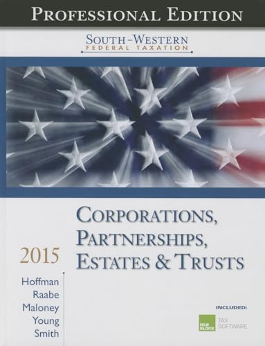 9781285442563: Corporations, Partnerships, Estates & Trusts 2015