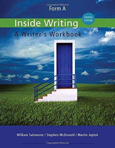 9781285443546: Inside Writing: Form A, A Writer's Workbook