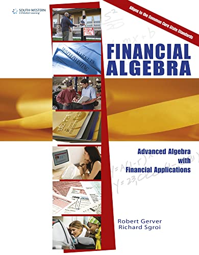 Stock image for Financial Algebra: Advanced Algebra with Financial Applications for sale by Orion Tech