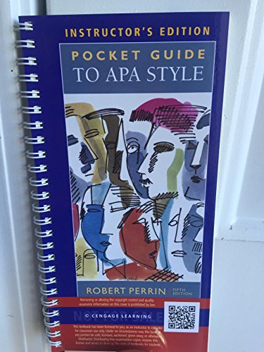 Imagen de archivo de Instructor's Edition Pocket Guide to APA Style a la venta por HPB Inc.