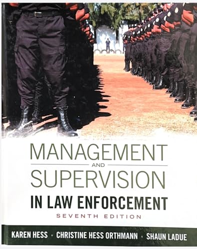 Beispielbild fr Management and Supervision in Law Enforcement zum Verkauf von Blackwell's