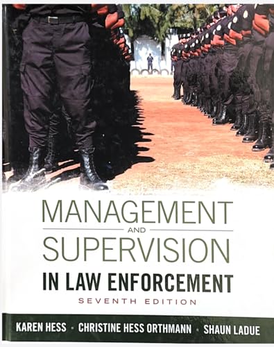 Stock image for Management and Supervision in Law Enforcement for sale by Blackwell's