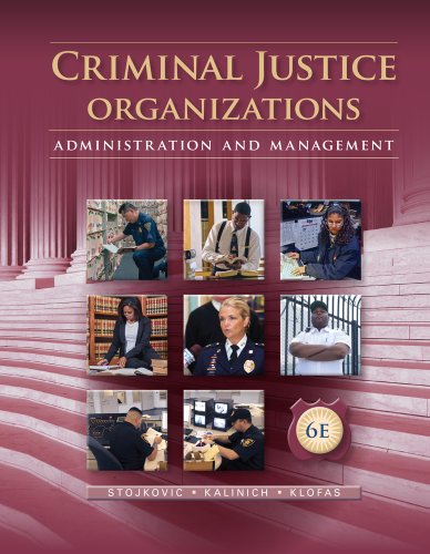 Beispielbild fr Criminal Justice Organizations zum Verkauf von Blackwell's