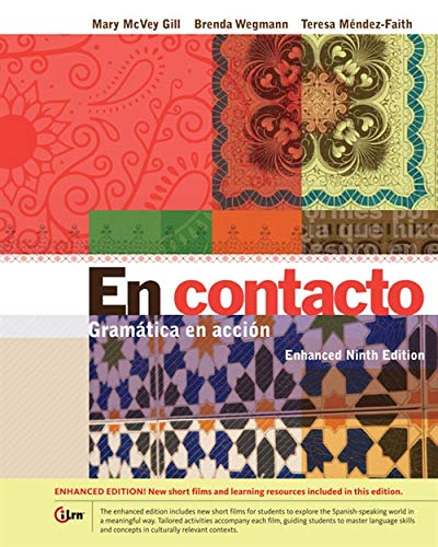 Stock image for En contacto, Enhanced Student Text: Gramática en accion (World Languages) for sale by Campus Bookstore