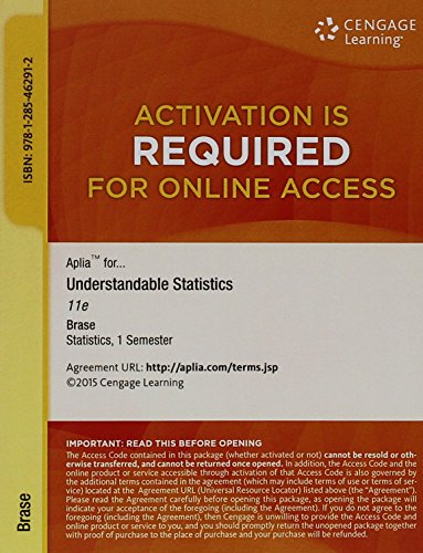 9781285462912: Apliea for Understanding Statistics