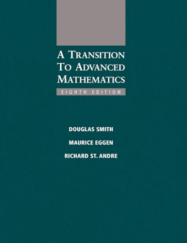 Immagine dell'editore per A Transition to Advanced Mathematics venduto da PBShop.store UK
