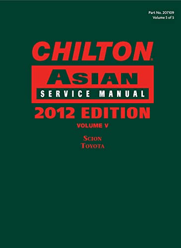 Stock image for Chilton Asian Service Manual : 2012 Edition, Volume 5 for sale by Better World Books