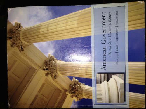 Beispielbild fr American Government Clayton State University Edition zum Verkauf von ThriftBooks-Dallas