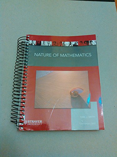 Imagen de archivo de Nature of Mathematics a la venta por ThriftBooks-Dallas