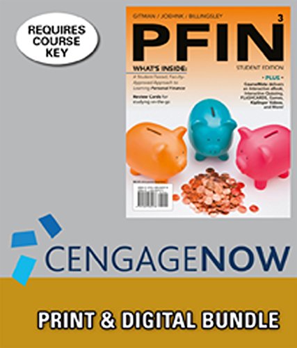 Stock image for Bundle: PFIN3 (with CourseMate Printed Access Card) + CengageNOW(tm), 1 Term Printed Access Card for sale by Better World Books
