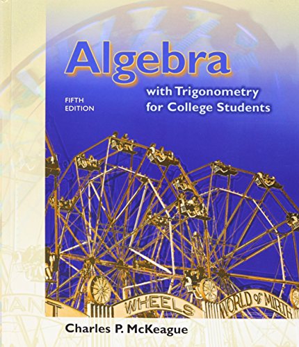 9781285737140: Algebra with Trigonometry for College Students