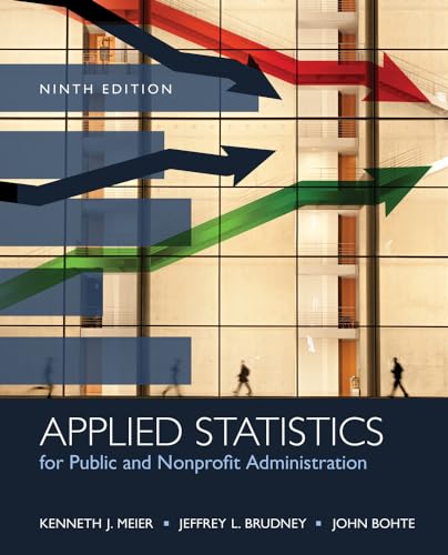 Stock image for Applied Statistics for Public and Nonprofit Administration for sale by BooksRun