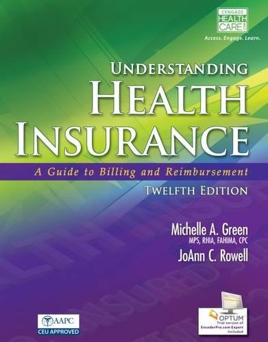 9781285737676: Workbook for Understanding Health Insurance (Book Only): A Guide to Billing and Reimbursement