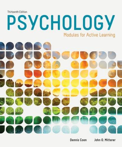 Beispielbild fr Psychology: Modules for Active Learning zum Verkauf von Zoom Books Company