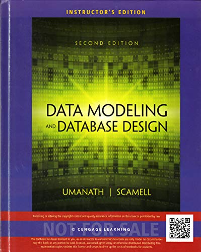 Stock image for Data Modeling and Database Design, Second Edition (Instructor's Edition) for sale by Fahrenheit's Books