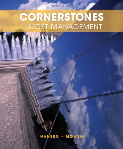 Stock image for Cornerstones of Cost Management for sale by Better World Books