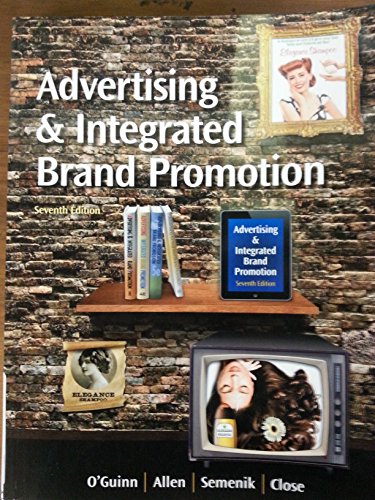 Beispielbild fr Advertising & Integrated Brand Promotion zum Verkauf von BookHolders