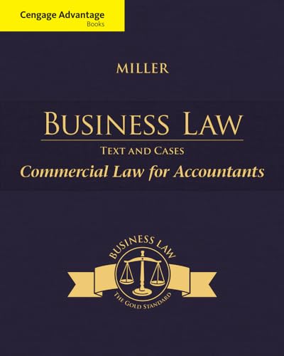 Stock image for Cengage Advantage Books: Business Law: Text & Cases - Commercial Law for Accountants for sale by GreatDeals4You