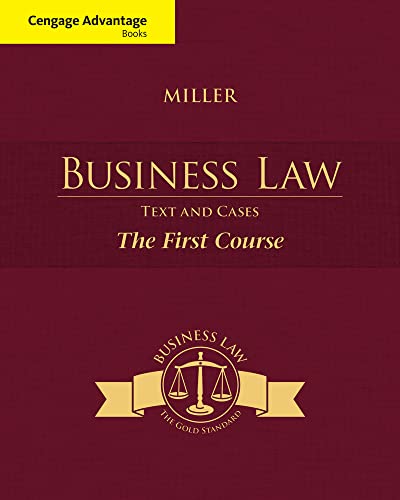 Imagen de archivo de Cengage Advantage Books: Business Law: Text and Cases - The First a la venta por Hawking Books