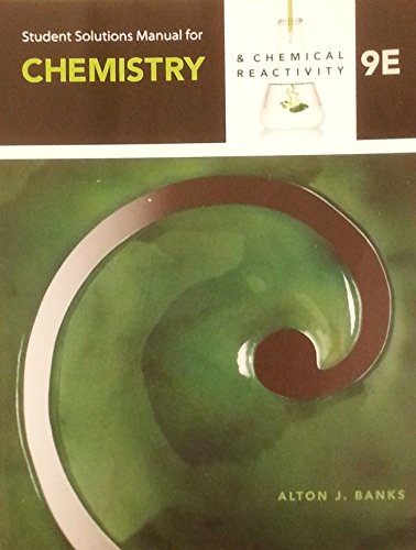 Imagen de archivo de Student Solutions Manual for Chemistry & Chemical Reactivity 9E a la venta por SecondSale