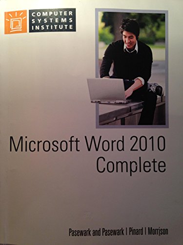 9781285831442: Microsoft Word 2010 Complete