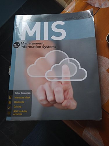 Imagen de archivo de MIS : Management Information Systems a la venta por Better World Books