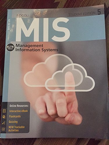 Stock image for MIS Management Information Systems 5 for sale by HPB-Red