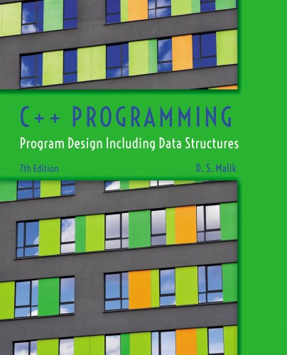 Imagen de archivo de C++ Programming: Program Design Including Data Structures a la venta por Reliant Bookstore