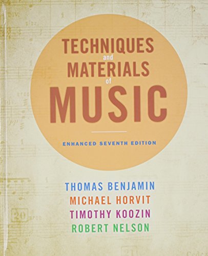 Imagen de archivo de Techniques and Materials of Music: From the Common Practice Period Through the Twentieth Century a la venta por HPB-Red