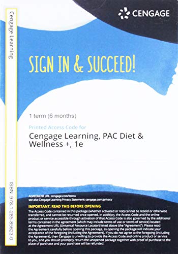 Stock image for Online Course for Cengage's Diet and Wellness Plus, Online Course,1 term Printed Access Card for sale by Ergodebooks