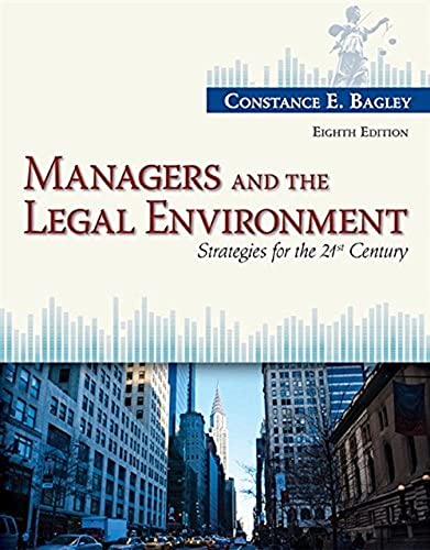 9781285860374: Managers and the Legal Environment: Strategies for the 21st Century