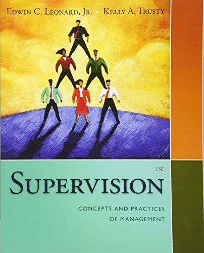 Imagen de archivo de Supervision: Concepts and Practices of Management a la venta por Bookseller909