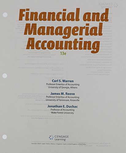 9781285868776: Financial & Managerial Accounting