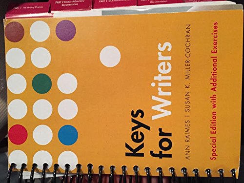 Stock image for Keys for Writers. Special Edition with additional exercises for sale by Better World Books