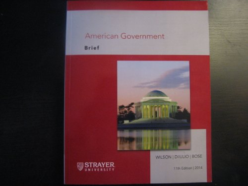 Imagen de archivo de American Government a la venta por Wonder Book
