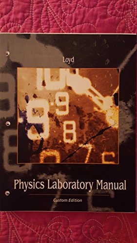 9781285890227: PHYS 180 Lab Manual (Custom for UNVL) Summer 2014