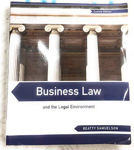 Stock image for Business Law and the Legal Environment for sale by Discover Books