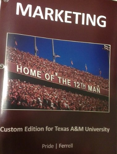 Imagen de archivo de Marketing: Custom Edition for Texas A&M University 17th Edition a la venta por HPB-Red