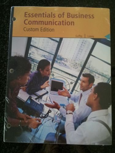 Stock image for Essentials of Business Communication (Custom Edition) for sale by Better World Books